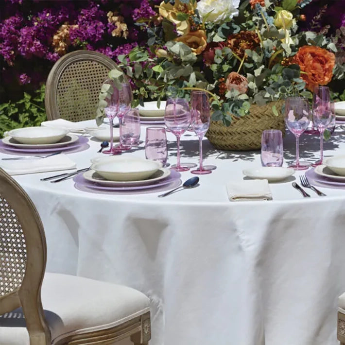 Alt Bajoplato Espiral Rosa con diámetro 33cm Para Eventos y Hostelería EME Mobiliario