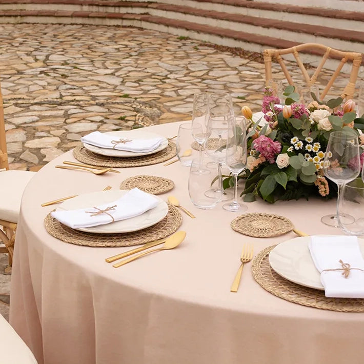 Alt Bajoplato Mimbre Trenzado Para Eventos y Hostelería EME Mobiliario