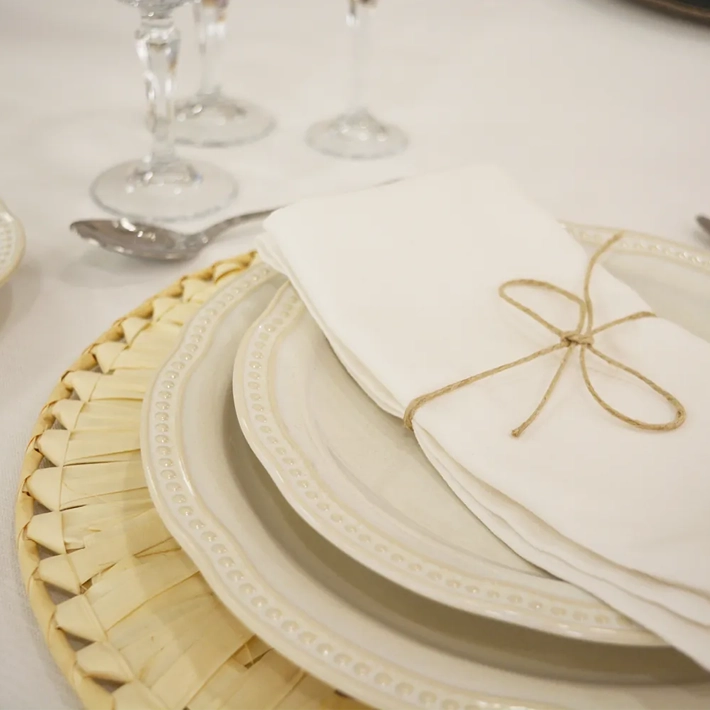 Alt Bajoplato Palma Natural Para Eventos EME Mobiliario