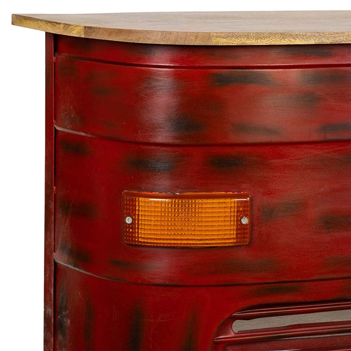Alt Barra Decorativa Furgoneta Madera y Metal original y divertida para eventos, hostelería y uso particular