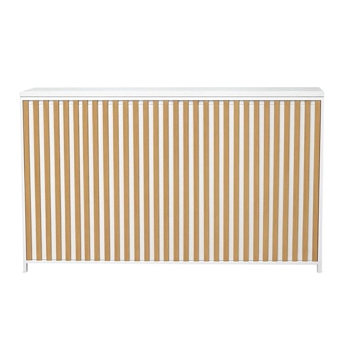 Alt Barra Plegable Mallorca Blanca fabricada en acero con acabado imitación madera perfecto para el uso intensivo profesional