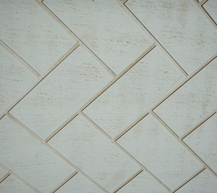 Alt Barra de Madera Plegable Mileto fabricada en madera de pino con un bonito diseño de espiga en color blanco vintage ideal para eventos y hostelería EME Mobiliario