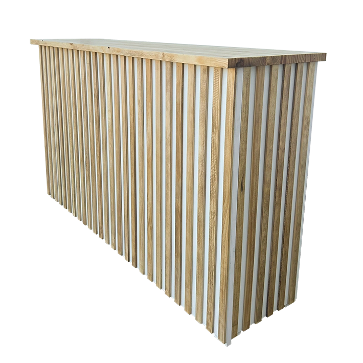 Barra De Madera Plegable Tebas Blanco