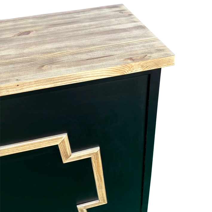 Alt Barra de Madera Plegable Negra Marco Natural fabricada en madera de pino para eventos y hostelería 