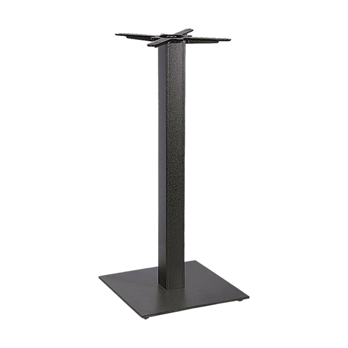 Alt Bases de Mesas Cuadradas fabricadas en acero ideal para hostelería de color negro EME Mobiliario