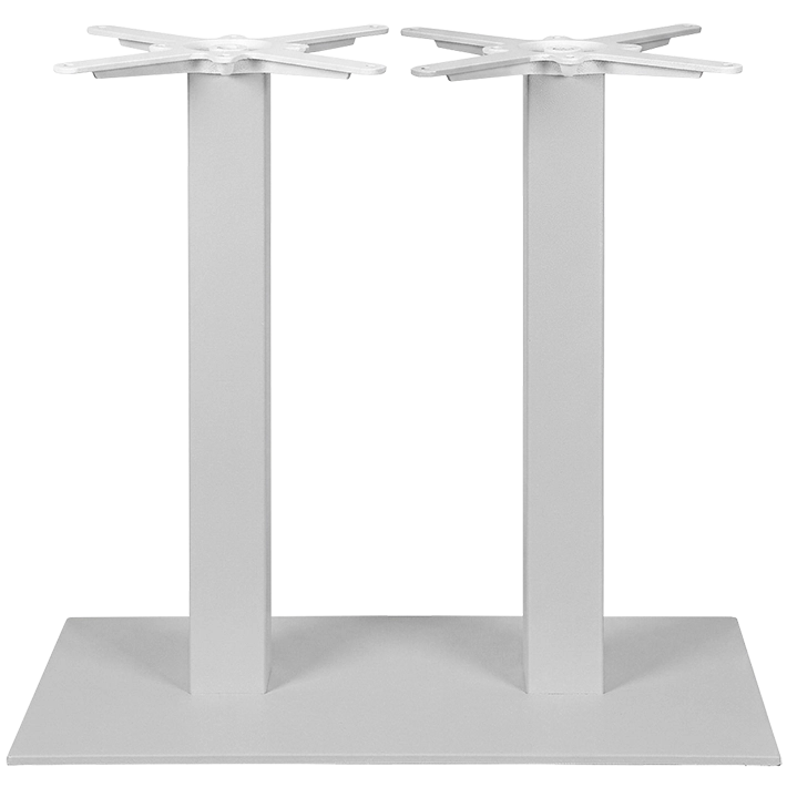 Alt Bases de Mesa Dobles Blancas fabricadas de hierro Para Usos Intensivos EME Mobiliario