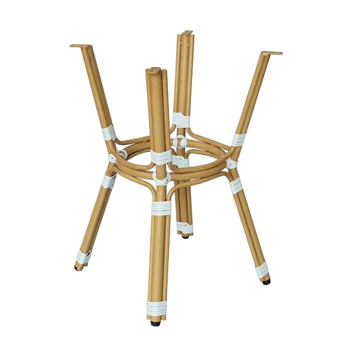 Alt Base de Mesa Paris fabricada en aluminio imitación ratán para establecimientos de hostelería 