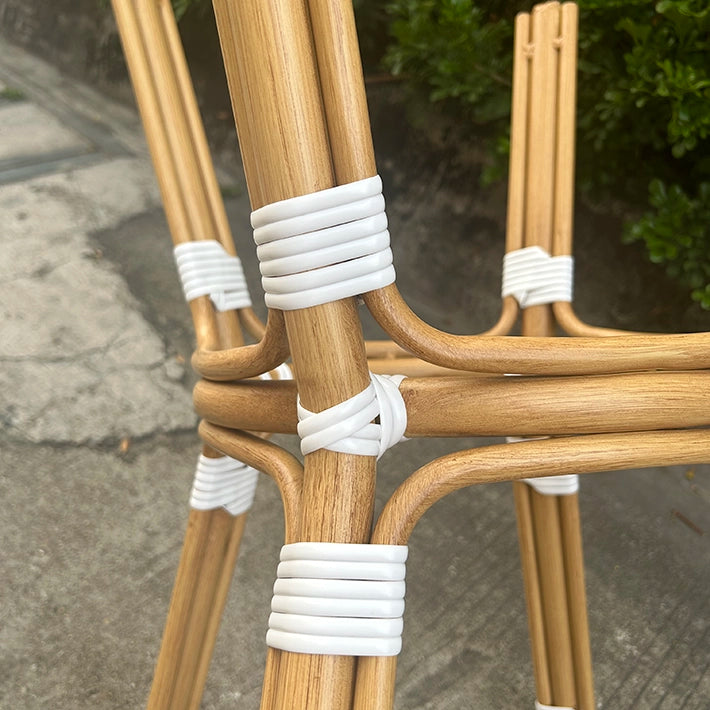 Alt Base de Mesa Paris fabricada en aluminio imitación ratán para establecimientos de hostelería 