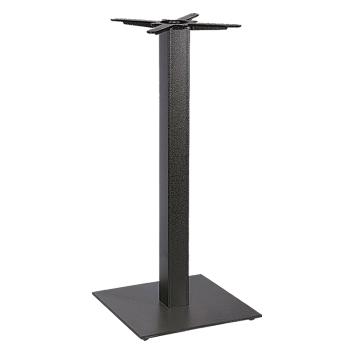 Alt Bases Altas de Mesas Cuadradas fabricadas en acero para Hostelería de color negro EME Mobiliario
