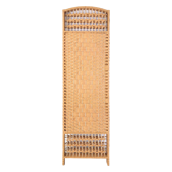 Alt Biombo Chocolate diseñado para separar ambientes fabricado de ratán EME Mobiliario