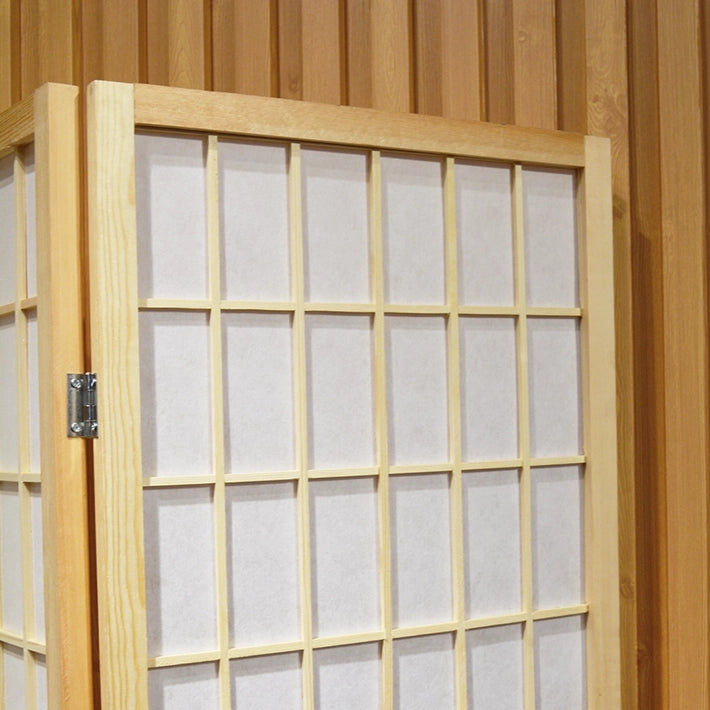 Alt Biombo Japonés de 4 paneles fabricado de madera que actúa como separador de ambientes EME Mobiliario