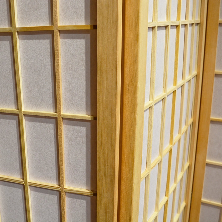 Alt Biombo Japonés de 4 paneles fabricado de madera que actúa como separador de ambientes EME Mobiliario