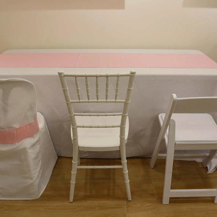 Alt Camino de mesa de color rosa BASIC fabricado en 100% poliéster EME Mobiliario