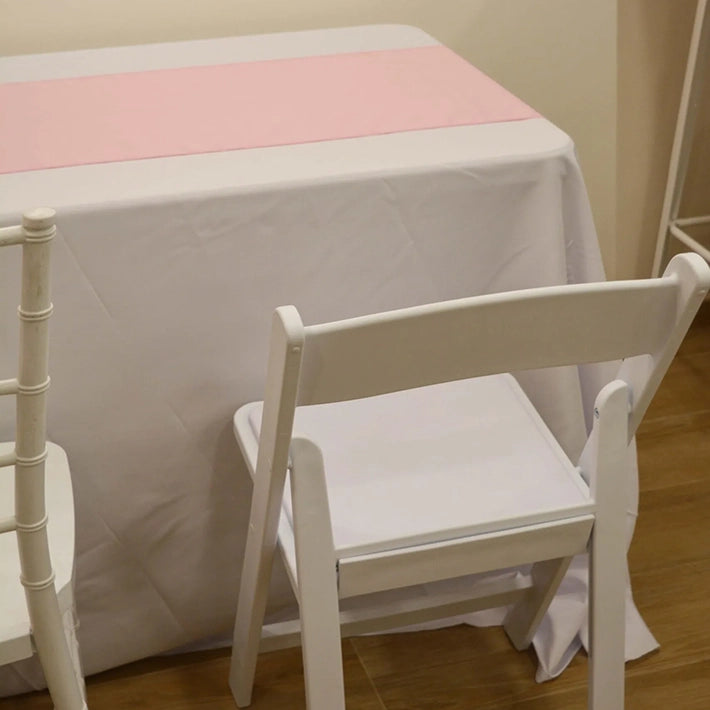 Alt Camino de mesa de color rosa BASIC fabricado en 100% poliéster EME Mobiliario