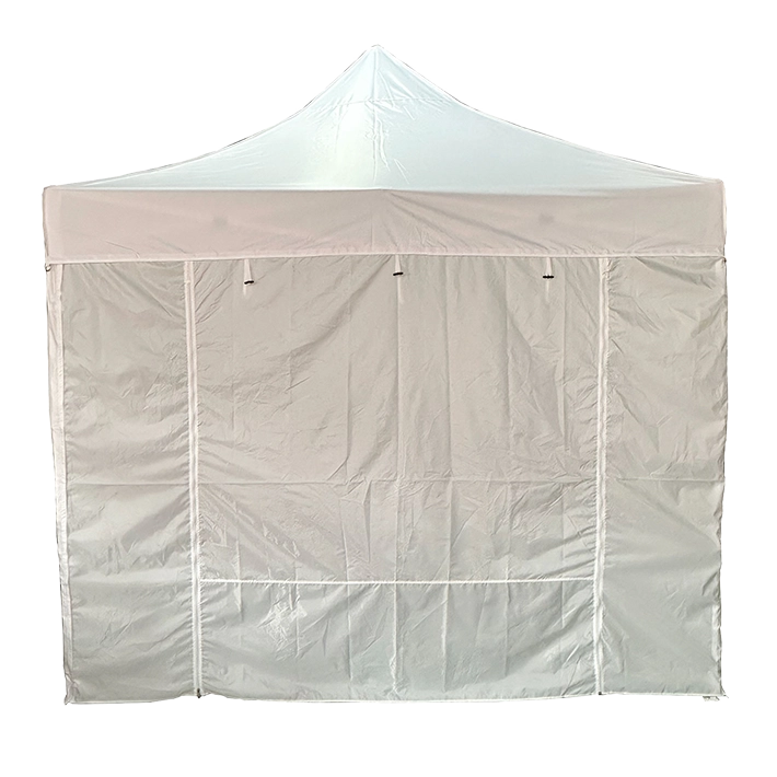 Alt carpa completa con paredes de color blanca con estructura de acero y sistema plegable EME Mobiliario