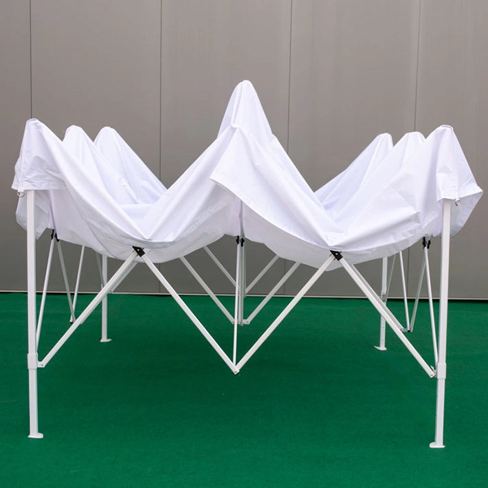 Alt Carpas Plegables con estructura de acero y lona 100% poliéster de color blanco EME Mobiliario
