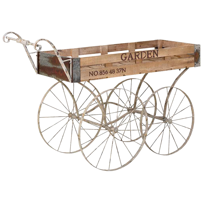 Alt Carro Decorativo Bicicleta fabricado en metal y madera ideal para usar en eventos