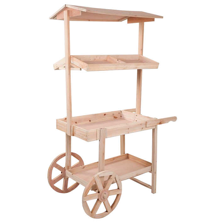 Alt Carro Decorativo Madera de grandes dimensiones para eventos y hostelería 