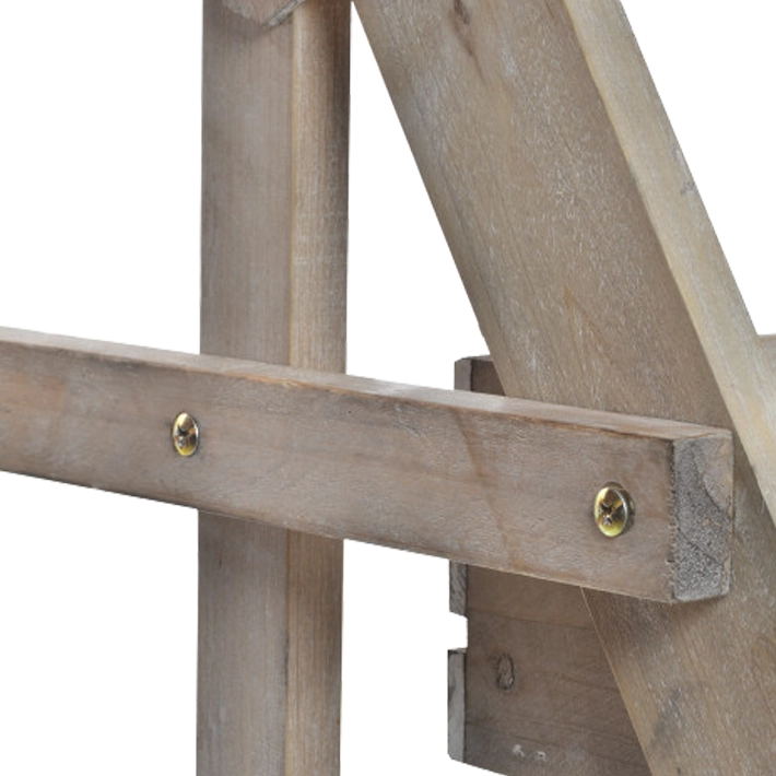 Carro Decorativo Madera Natural con estanterías para eventos y hostelería