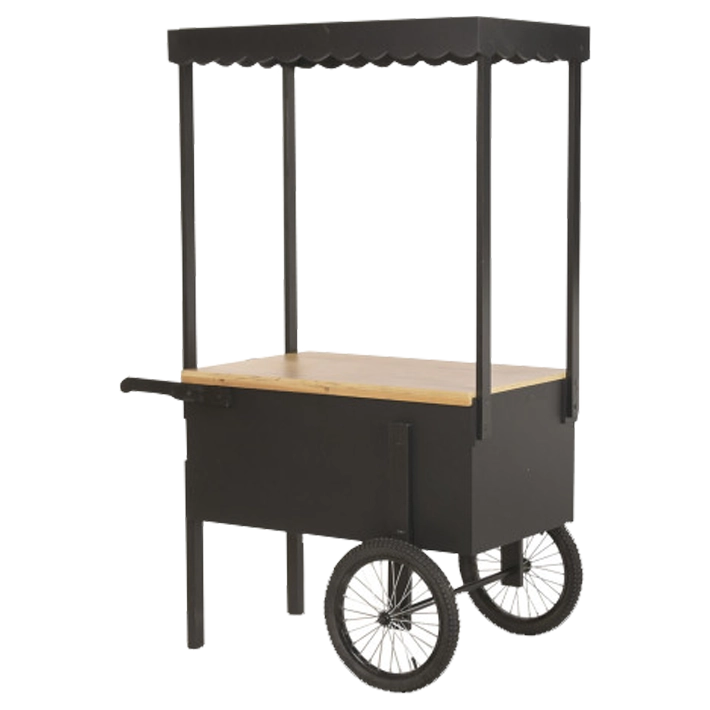 Alt Carro Expositor Metal y Madera ideal para usar en eventos y hostelería