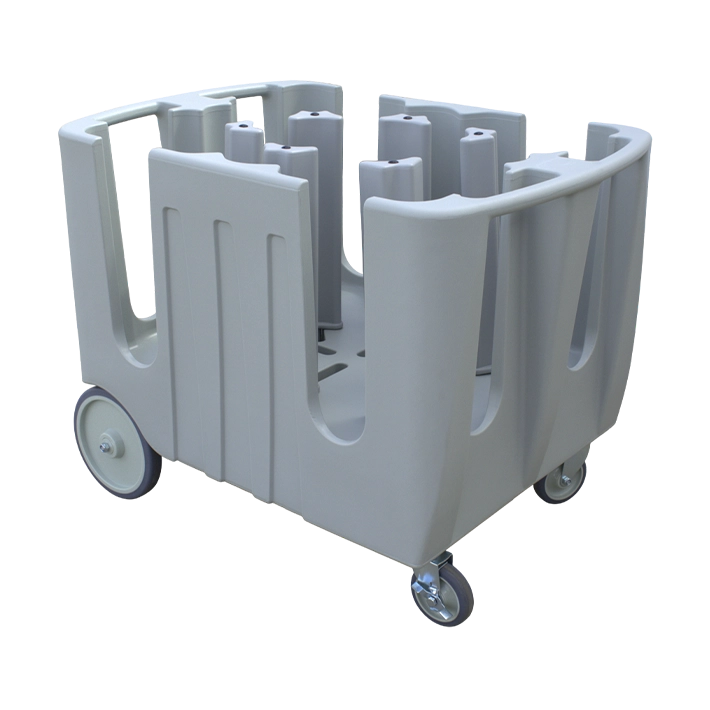 Carro portaplatos perfecto para el transporte de platos de forma cómoda y eficaz en hoteles, restaurantes y catering