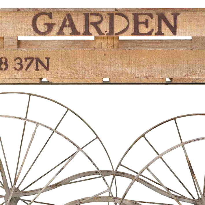 Alt Carro Decorativo Bicicleta fabricado en madera y metal ideal para usar en eventos