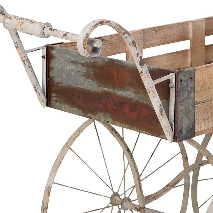 Alt Carro Decorativo Bicicleta fabricado en madera y metal ideal para usar en eventos