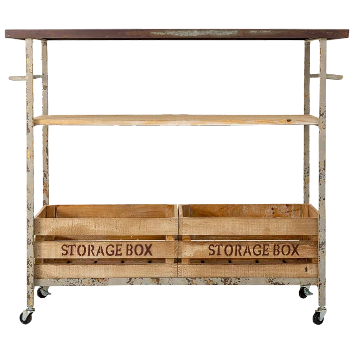 Alt Carro Decorativo Mesa fabricado en madera y metal ideal para usar en eventos