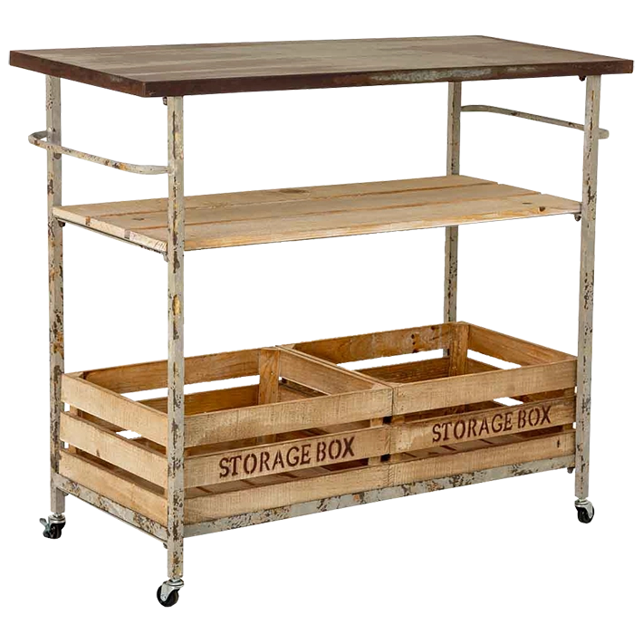 Alt Carro Decorativo Mesa fabricado en madera y metal ideal para usar en eventos