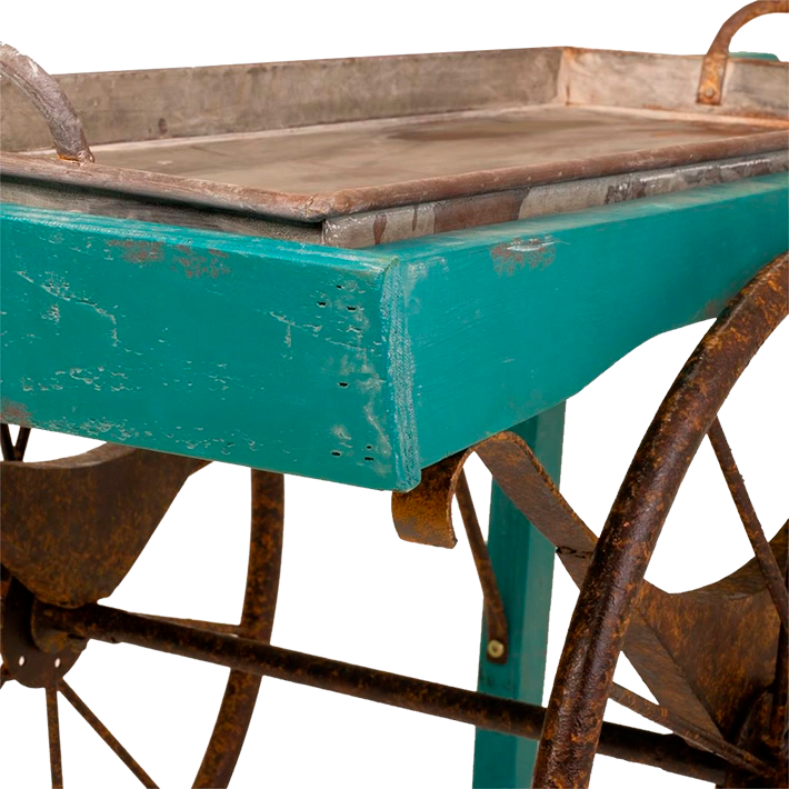 Alt Carro Decorativo Vintage fabricado con metal y madera para eventos