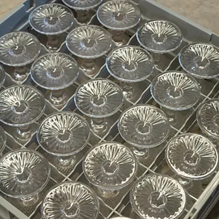 Alt Copas Talladas de Color Transparente Para Eventos y Hostelería EME Mobiliario