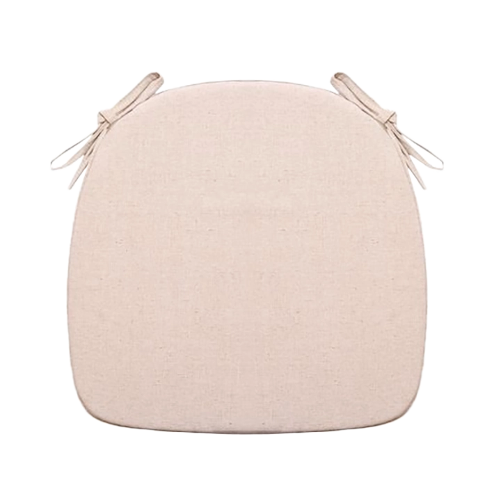 Alt Cojines fabricados en lino en color arena para sillas ideal para eventos Eme Mobiliario