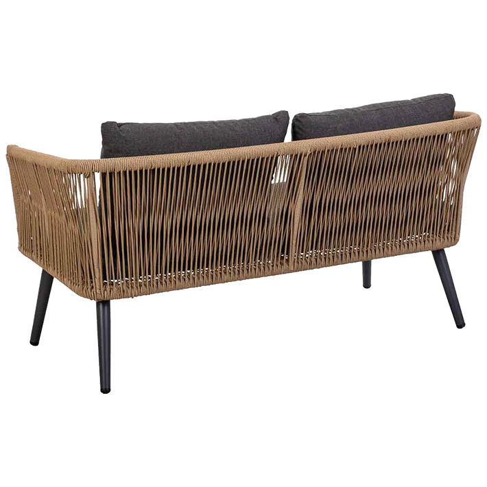 Conjunto Jardín Ratán Marrón Y Negro