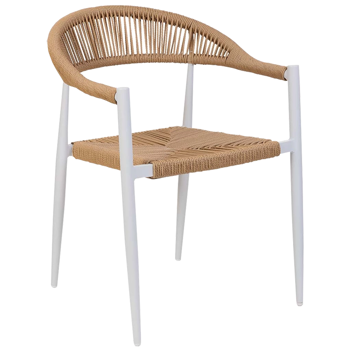 Alt Conjunto Mesa y 4 Sillas Aluminio Blanco perfectas para la zona exterior de tu vivienda