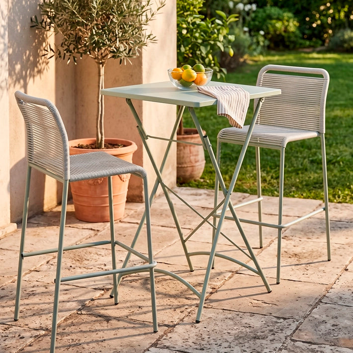 Conjunto Mesa + Taburetes Ibiza Verde
