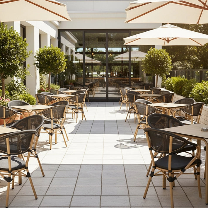 Alt Sillones de Estilo Parisino Ideal para hostelería y terrazas en exteriores EME Mobiliario