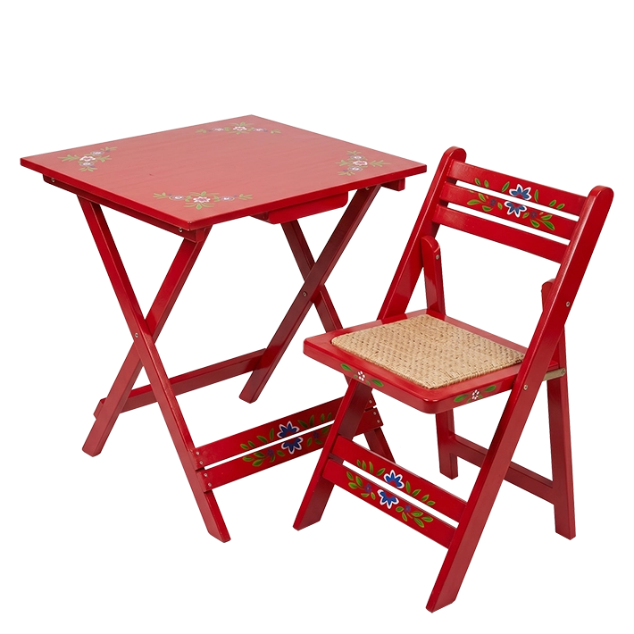 Alt Conjunto Sevillano en color Rojo con estructura plegable Para Eventos, Casetas de Feria, etc... EME Mobiliario