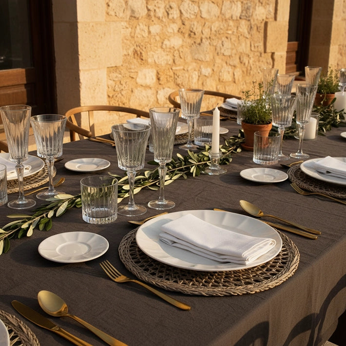 Alt Cristalería Essenza con diseño labrado y elegante Para Hostelería y Eventos EME Mobiliario