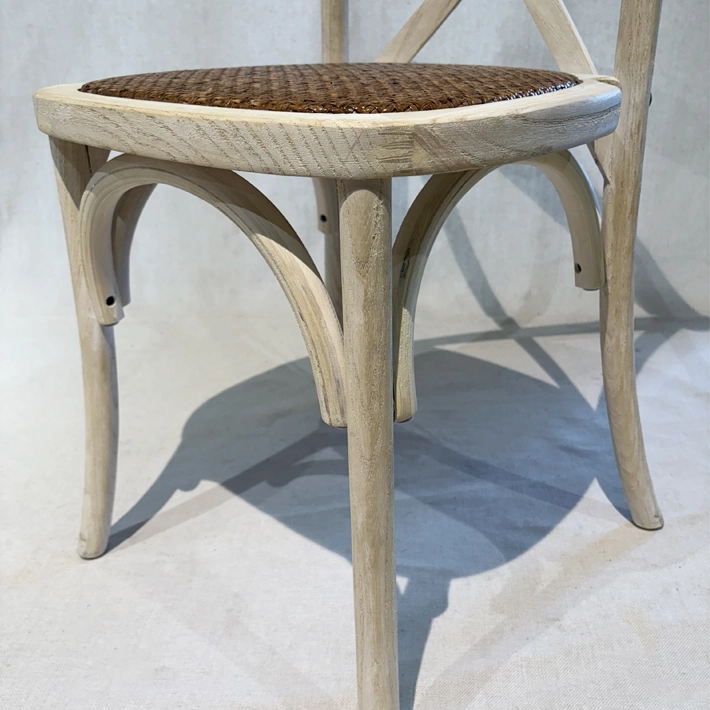Alt Sillas Crossback fabricada De Madera Con Acabado Decapado Para Eventos y Hostelería EME Mobiliario