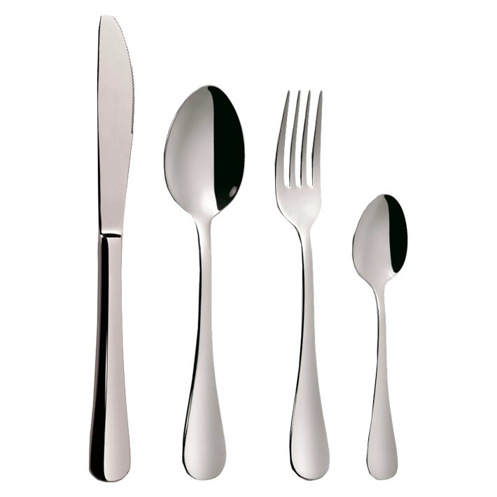 Alt Cubertería fabricada en acero inoxidable con diseño clásico perfecta para usar en eventos y hostelería EME Mobiliario