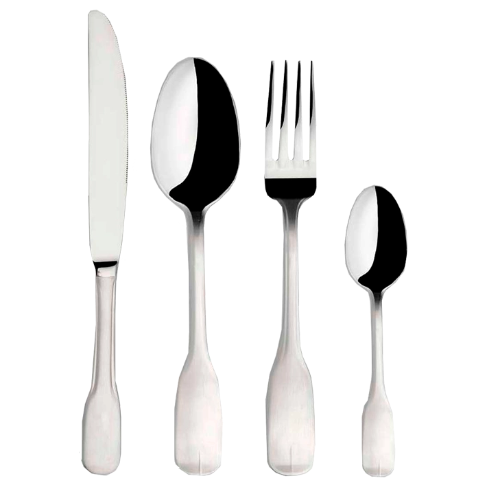 Alt Cubertería completa fabricada en acero inoxidable, libre de níquel con un acabado de espejo y efecto pala EME Mobiliario