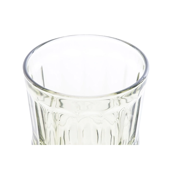 Alt Vaso de cristal tallado verde para eventos y hostelería. EME Mobiliario