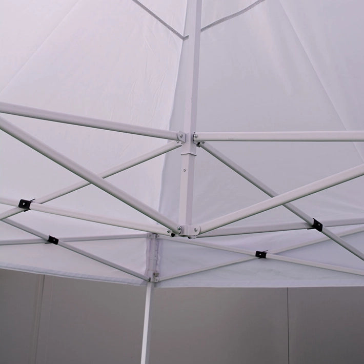 Alt Carpas Plegables con estructura de acero de color blanco EME Mobiliario
