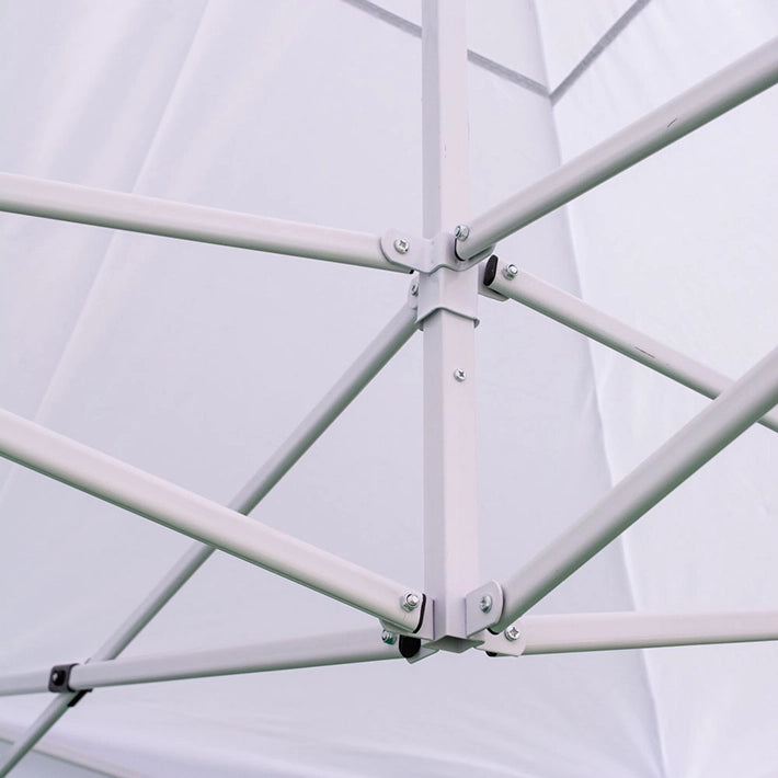 Alt Carpas Plegables con estructura de acero de color blanco EME Mobiliario