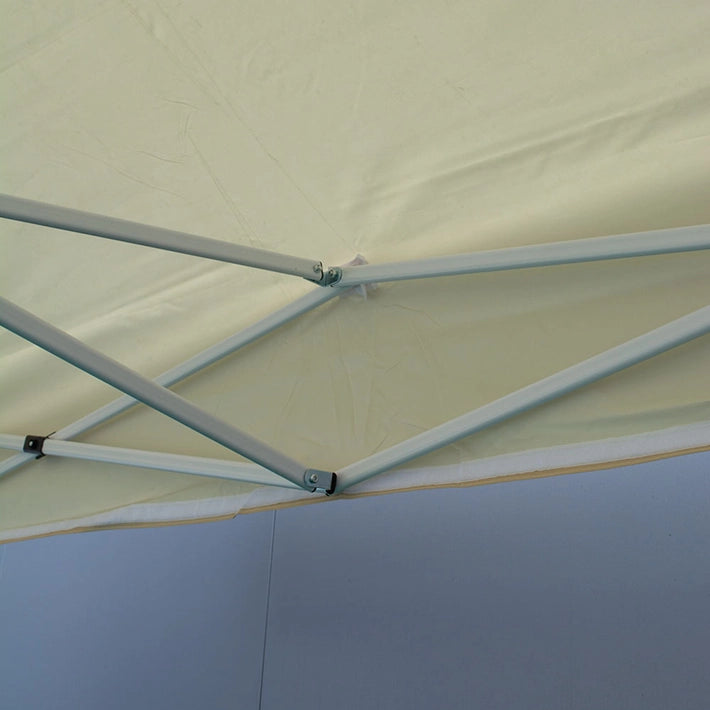 Alt Carpas Plegables con estructura de acero y lona 100% poliéster de color crema EME Mobiliario