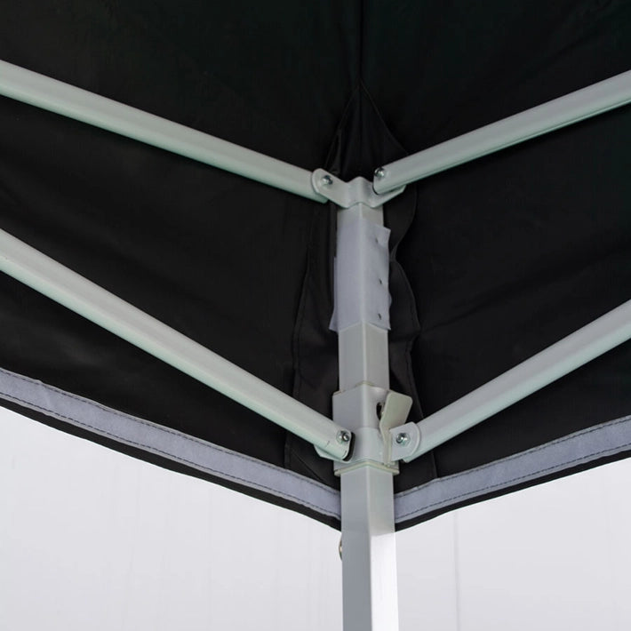 Alt Carpas Plegables con estructura de acero y lona 100% poliéster de color negro EME Mobiliario