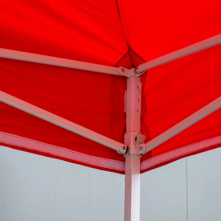 Alt Carpas Plegables con estructura de acero y lona 100% poliéster de color roja EME Mobiliario