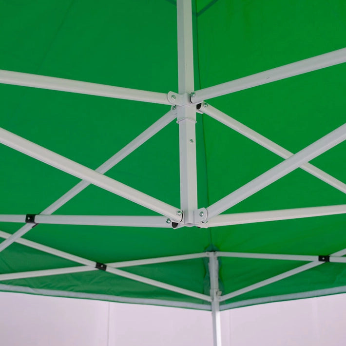 Alt Carpas Plegables con estructura de acero y lona 100% poliéster de color verde EME Mobiliario