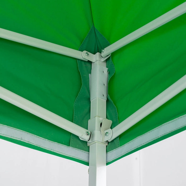 Alt Carpas Plegables con estructura de acero y lona 100% poliéster de color verde EME Mobiliario