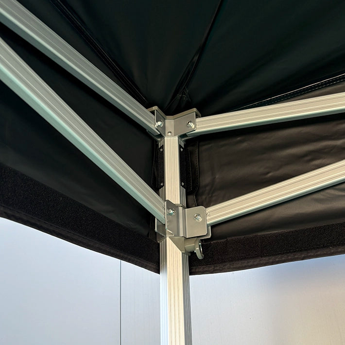 Alt Carpas Plegables de Aluminio Negra Para Eventos y Exteriores EME Mobiliario